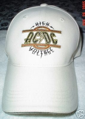 RARE* AC/DCHIGH VOLTAGEbaseba​ll cap.TRIBUTE TO BON