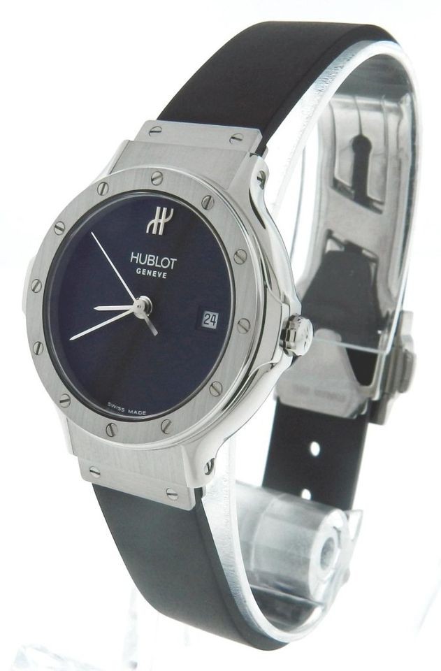 New Ladies Hublot Classic 1395.100.1 Stainless Steel Date Watch + B&P