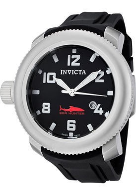 Invicta Watch 1544 Mens Sea Hunter Black Dial Black P