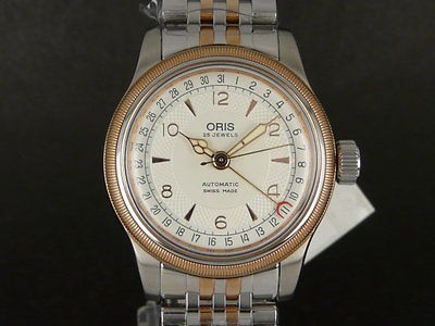    In Box SWISS ORIS BIG Crown Pointer Date Gold/SS bracelet auto watch