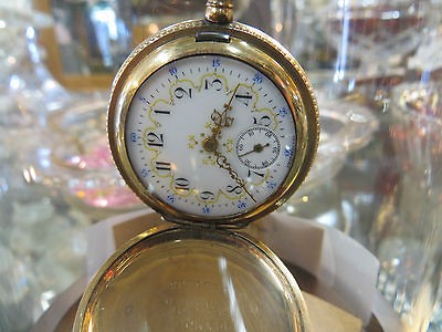 Fabrique Electa Antique Pocket Watch   High Grade Swiss Made   Gallet