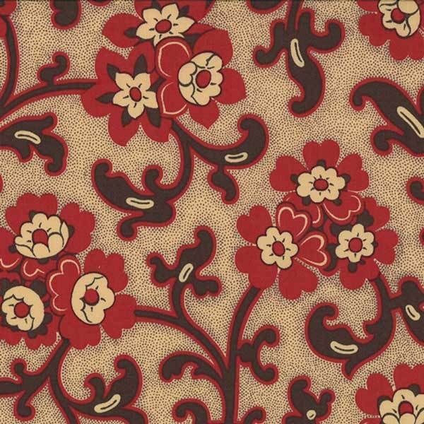 Chateau Rouge French General ½ yard 13623 14 Faded Red Moda Fabrics