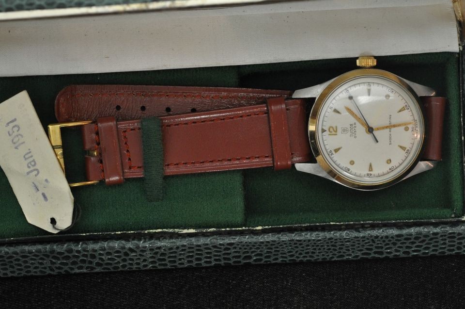 VINTAGE NEW OLD STOCK ROLEX TUDOR WRISTWATCH WITH BOX AND ORIGINAL TAG