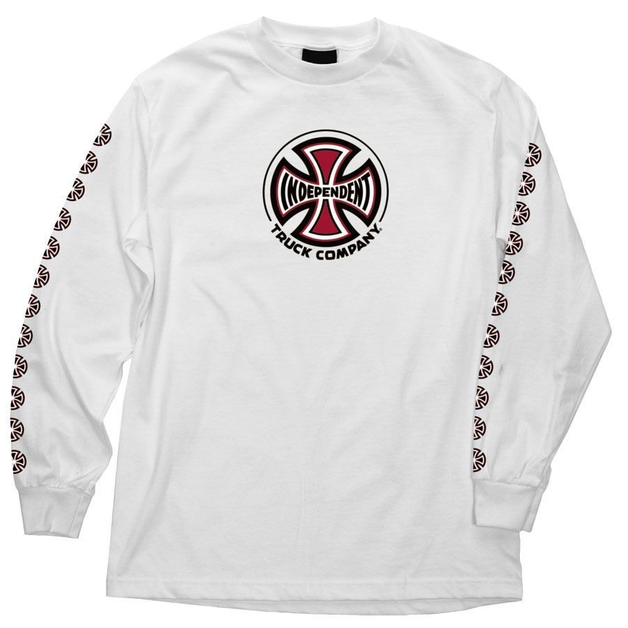 Independent Trucks TRUCK CO LOGO LONG SLEEVE Shirt WHITE LARGE