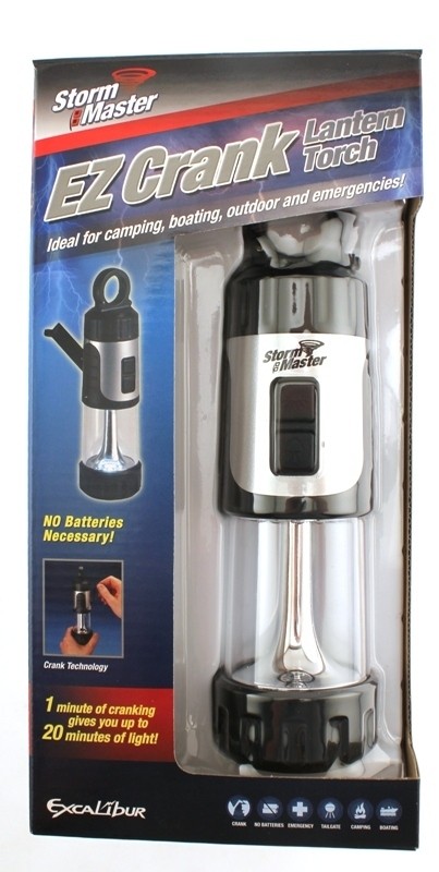   EZ CRANK Wind Up Lantern Flashlight LED Light No Batteries NEW NIB