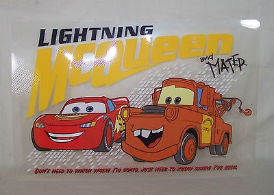 Placemats Plastic Clear Lightning McQueen Mater Placemat Disney Pixar 