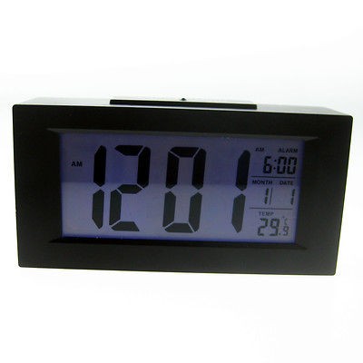   New Multi function Large screen LED Digital Alarm Clock Blue light