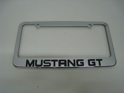MUSTANG GT   chrome metal license plate frame MUSTANG GT + FREE 2 