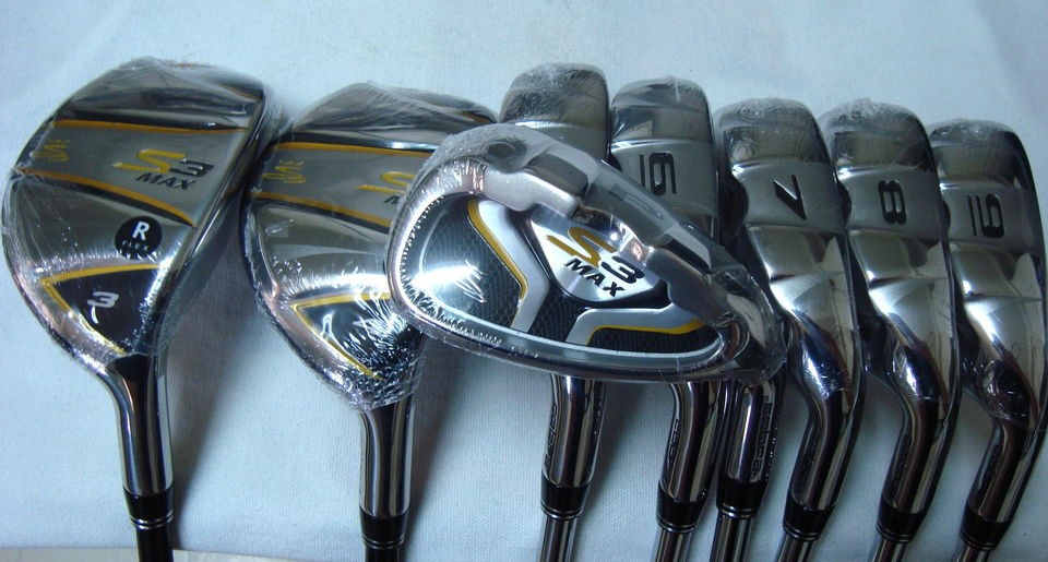 New Cobra S3 Max Iron Set 3 & 4 Hybrid, 5 PW Cobra S3 Max steel shaft 