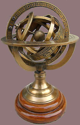 Nautical Brass Sphere Armillary Collectible Nautical Decor Gift