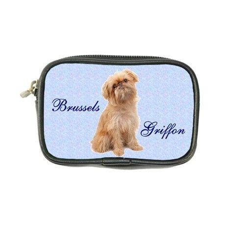   Griffon Dog Puppy Puppies Photo Picture Leather Coin Purse Wallet Bags