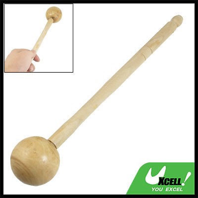 Musical Instrument Wood Color Wooden Lion Dance Drumsticks 11.4
