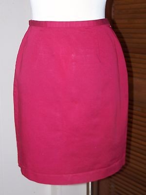 Geoffrey Beene Skirt Cranberry Stretch 8 10 M Pockets Mini Fall 