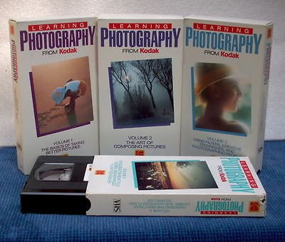 Vintage Kodak Photography tape set VHS collectible