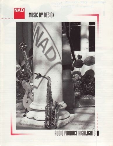 NAD Audio Components Brochure 1992 2100X, 24​00, 2700, 3225​PE 