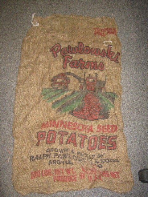 Pawlowski Farms Equipment & Truck Graphic Potatoes Sack