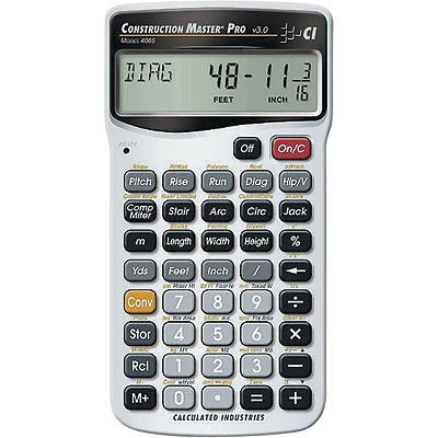 Calculated Industries Construction Master Pro V.3 Calculator #4065