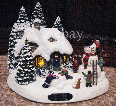 New 2012 THOMAS KINKADE WINTER WONDER Christmas Cottage from Teleflora