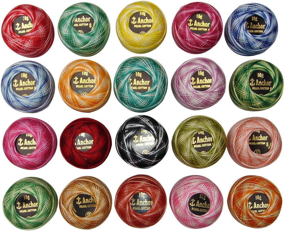   Anchor Crochet Cotton Thread Balls *20 Different Colours, no.8