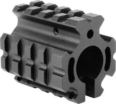 QUAD RAIL BARREL MOUNT GAS BLOCK NEW .223 REPLACES FRONT SIGHT LOW 