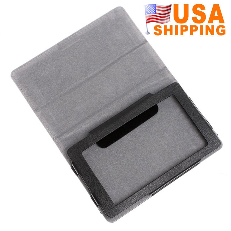 Leather Case Cover for 7 inch Tablet PC MID 7 Newsmy NewPad T3 Black 