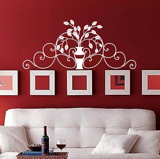 FLOWER VASE   Vinyl Art Wall Decal Sticker Home Decor