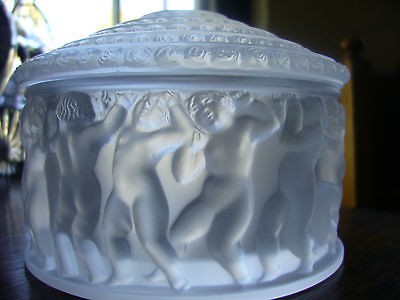 LALIQUE INFANT TRINKET/CANDY BOX