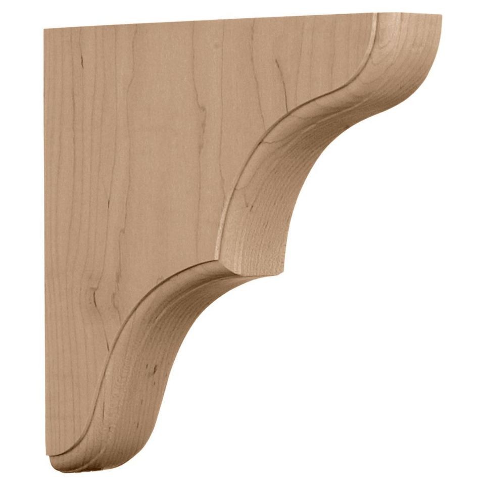 Wood Bracket support corbel for shelf made in PINE