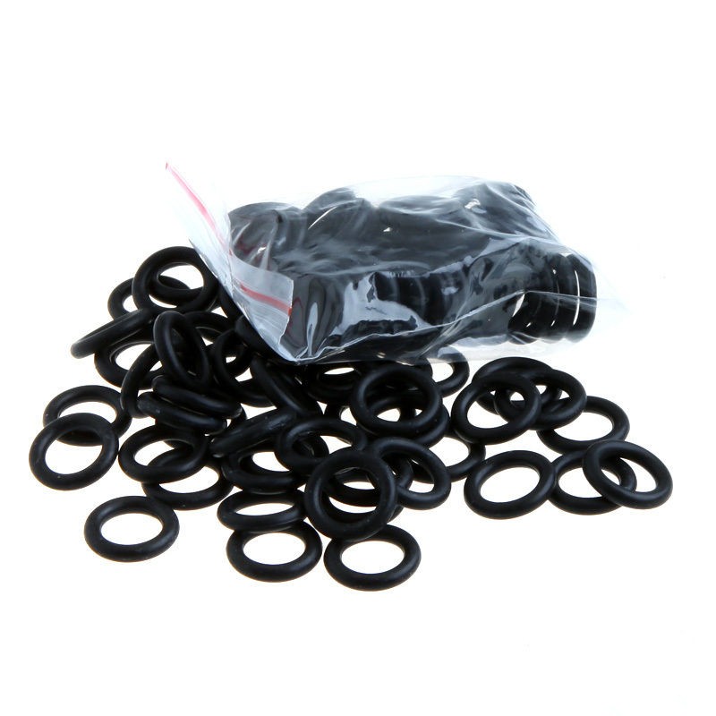 100 PCS Rubber Bands Damping O Rings Black for Tattoo Machine Gun 