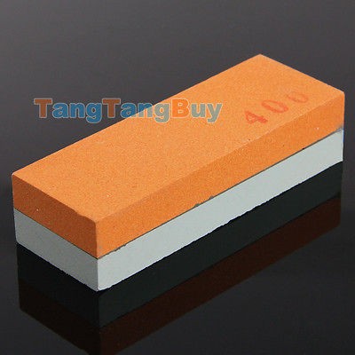 Knife Whetstone 2Sided Sharpener Sharpening Stone Grit 400/1500 