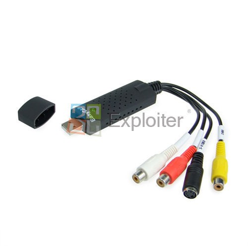   USB 2.0 TV DVD VHA AV DVR VCR Capture Recorder Adapter Card Win7 32bit