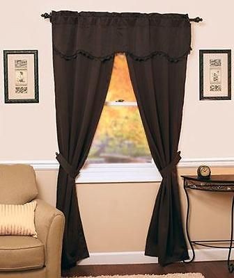 Piece Window Set in Curtains, Drapes & Valances