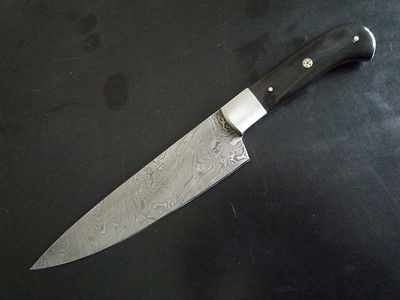 DK~~ Very Beautiful Damascus steel Chef Knife ( HORN HANDLE )