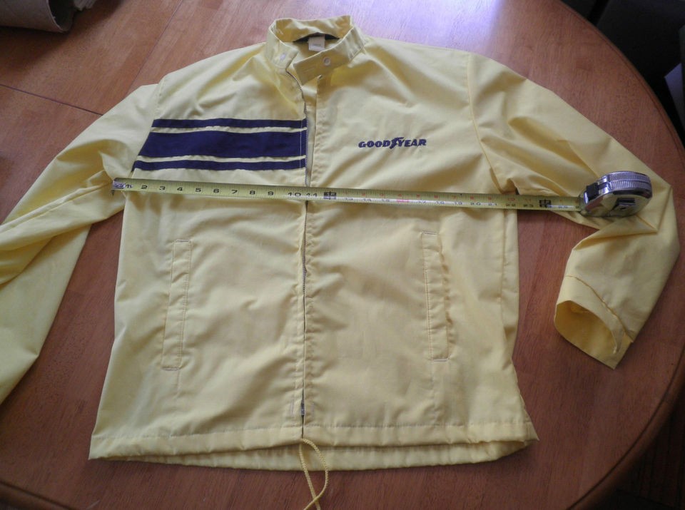 Goodyear Vintage Yellow Racing jacket cotton Medium CLASSIC NICE