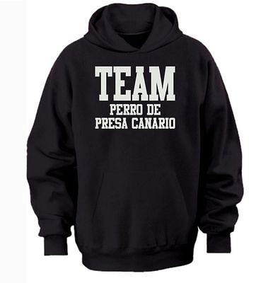 TEAM PERRO DE PRESA CANARIO HOODIE warm cozy top   dog and puppy pet 