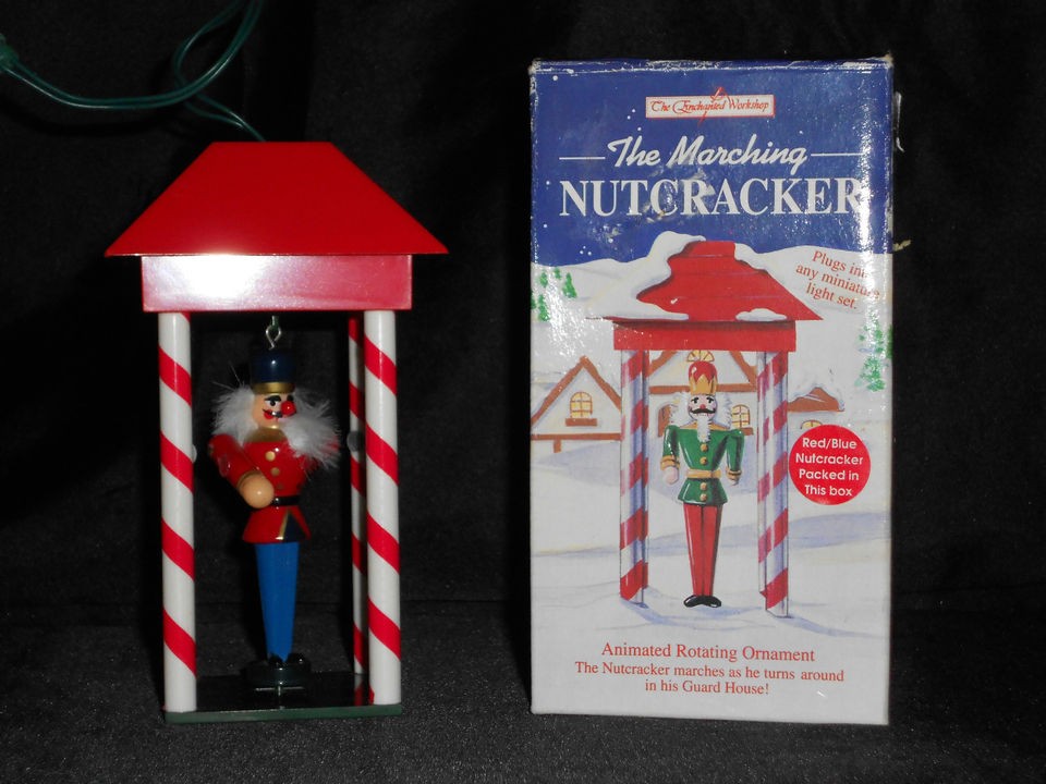 Vintage Marching Nutcracker Animated Rotating Ornament The Enchanted 