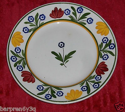 vtg VILLEROY & BOCH decorative PLATE floral DESSERT dish SAAR BASIN 