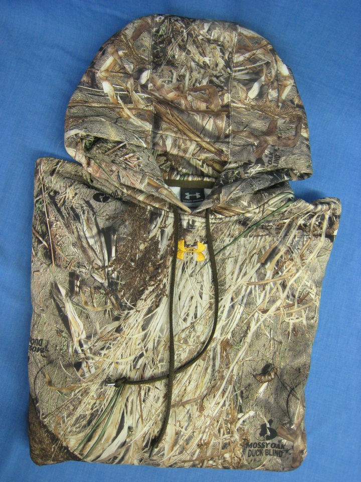   Armour Hoodie XXL Deer Duck Goose Hunting Mossy Oak Duck Blind Camo