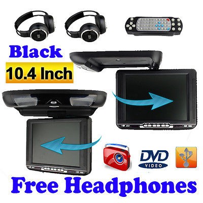 Swift Auto Sliding 10.4 Car DVD VCD CD Player Eardphones Games Handle 