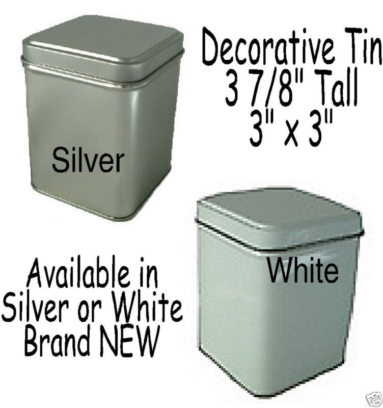 NEW Decorative TIN   Tea, Bath, Gift, Candle, Craft