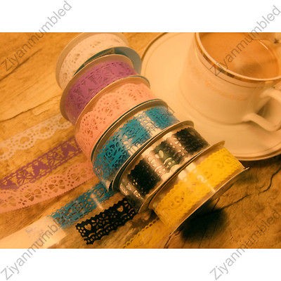   mark Craft Packing Lace Adhesive Tape Removable Decoration Sticker