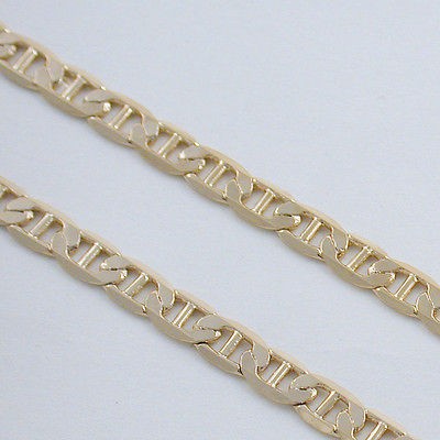 20 24kt GOLD EP DIAMOND CUT MARINER CHAIN NECKLACE