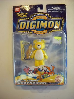 Digimon Action Feature MONZAEMON 3 figure MOC NEW Bandai US Season 1 