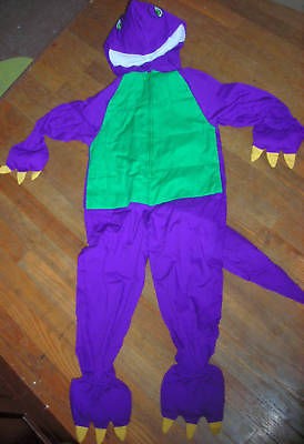 PURPLE BARNEY DINOSAUR HALLOWEEN COSTUME SIZE4 5