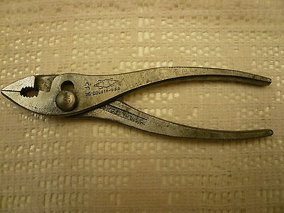 Vtg Duluth Diamond Slip Joint Pliers 5 1/2 K35 USA Shop Hand Tool 