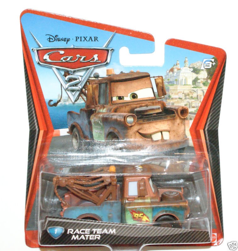 Disney Pixar Cars 2 RACE TEAM MATER LONG NEW RELEASE