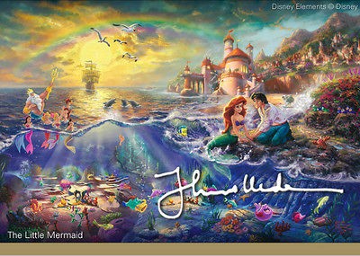 Thomas Kinkade Little Mermaid Artists Proof Paper 36x24