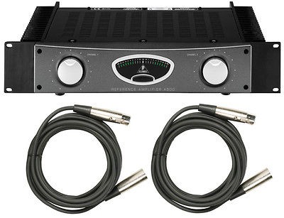   A500 PRO AUDIO DJ PA SPEAKER 2CH 600W AMP AMPLIFIER $50 XLR CABLES