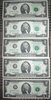 dollar bill serial in Federal Reserve Notes