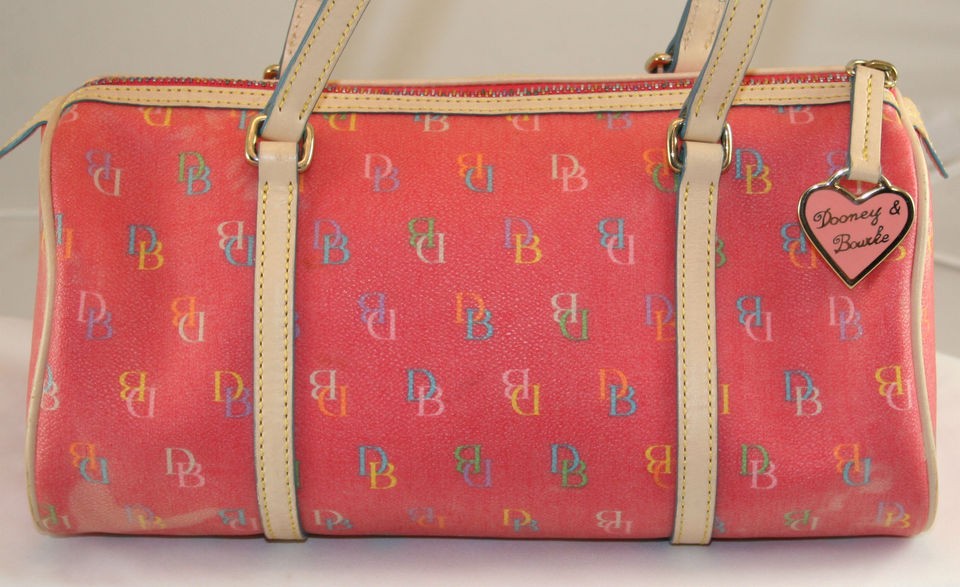 DOONEY& BOURKE Pink Raspberry Signature Barrel/Duffle/​Shoulderbag 